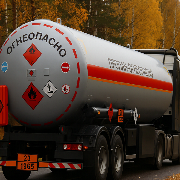 Цистерна СУГ на шасси (газовоз)